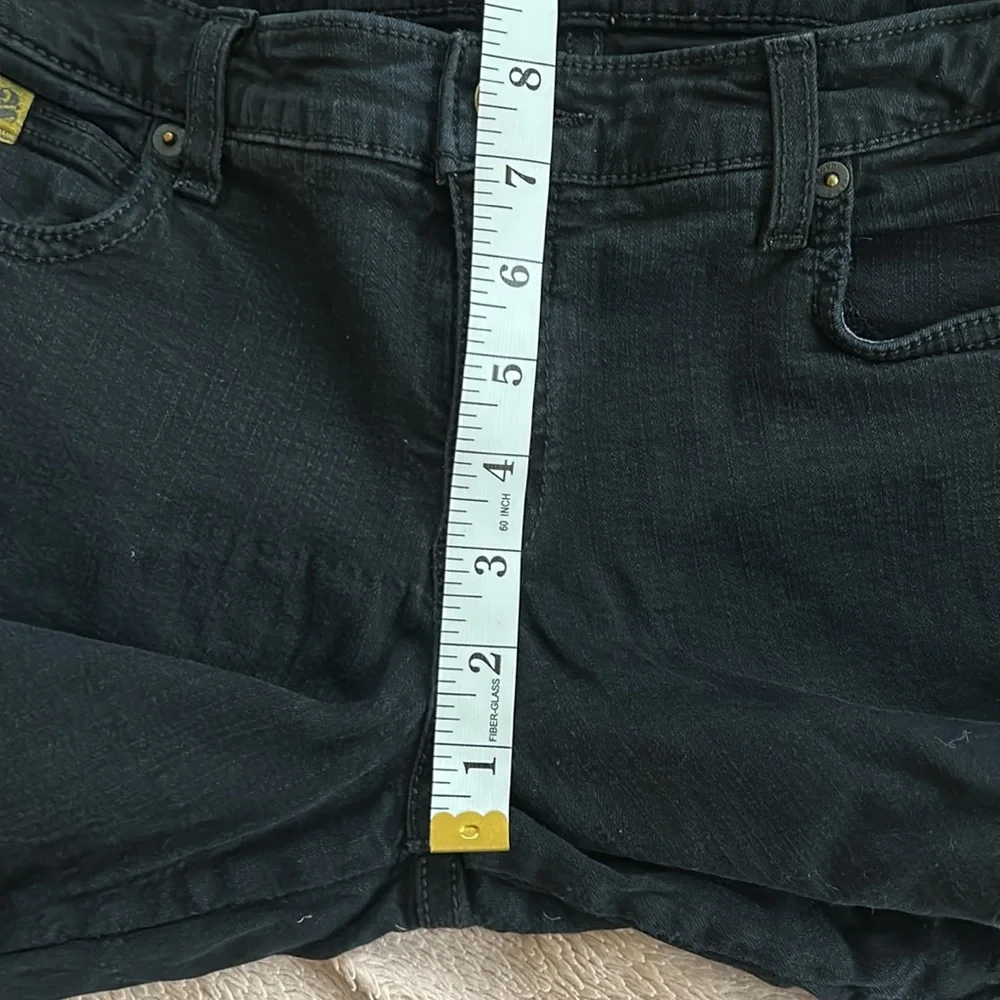SECOND brand yoga jeans denim stretch black, light wear, size 27 - Picture 14 of 16